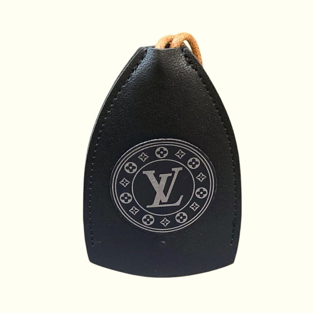 New Ganz Car Key Keeper Key Ring w/Laser Engraved Design. Designer Luxury
